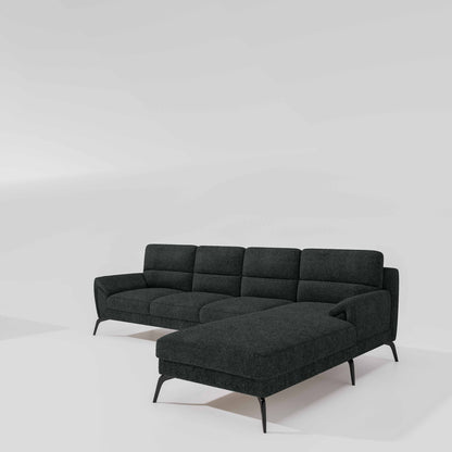 Octave 3 Seater with Lounger Boucle Fabric - Sedona Sage