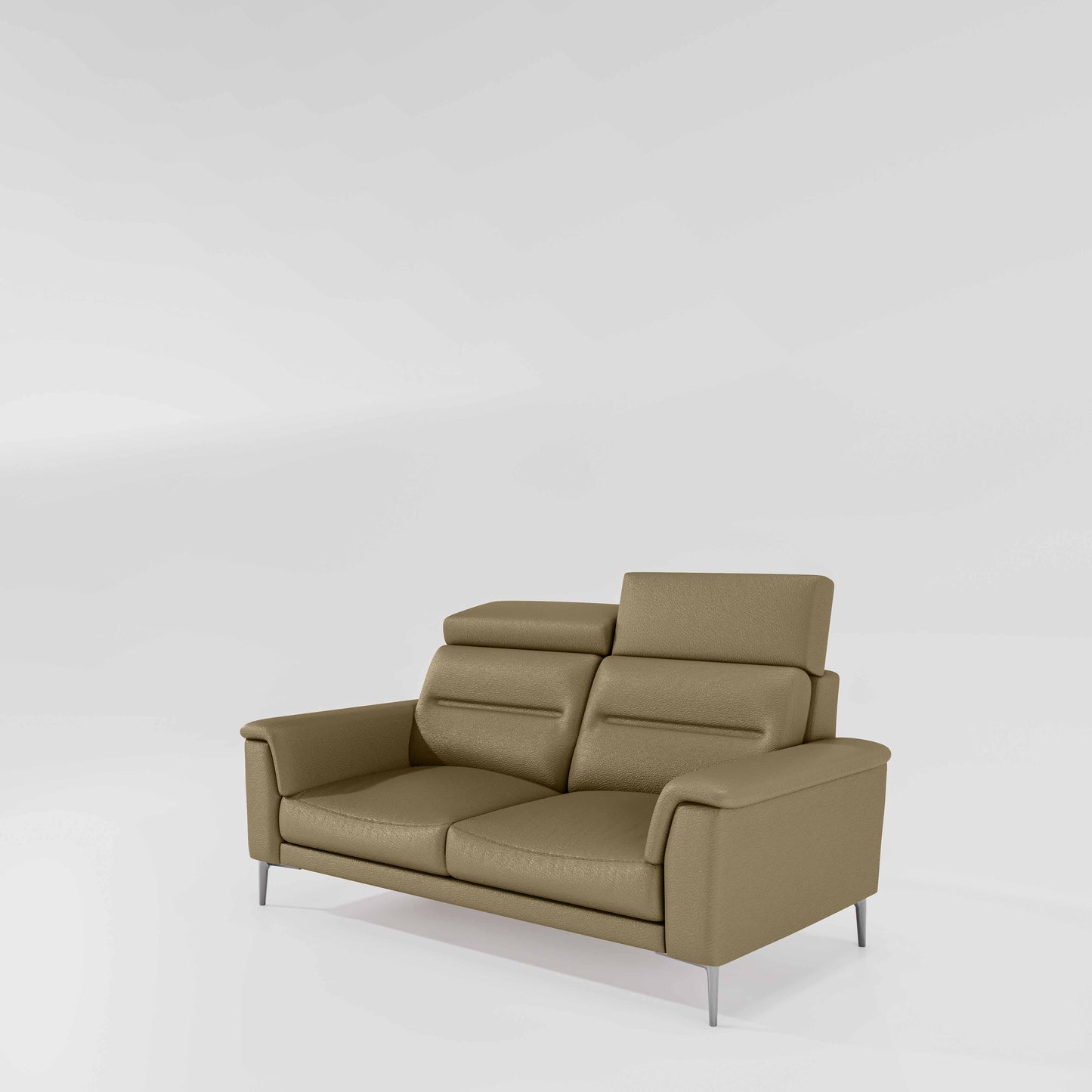 Cresendo 2 Seater Leatherette fabric - Pebble