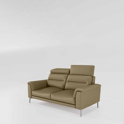 Cresendo 2 Seater Leatherette fabric - Pebble