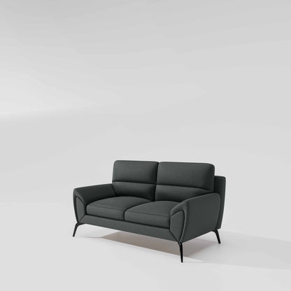 Octave 2 Seater Suede Fabric - Steel grey