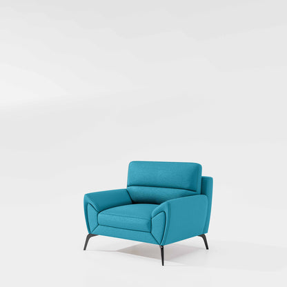 Octave 1 Seater Seater-Suede fabric - Celestial blue