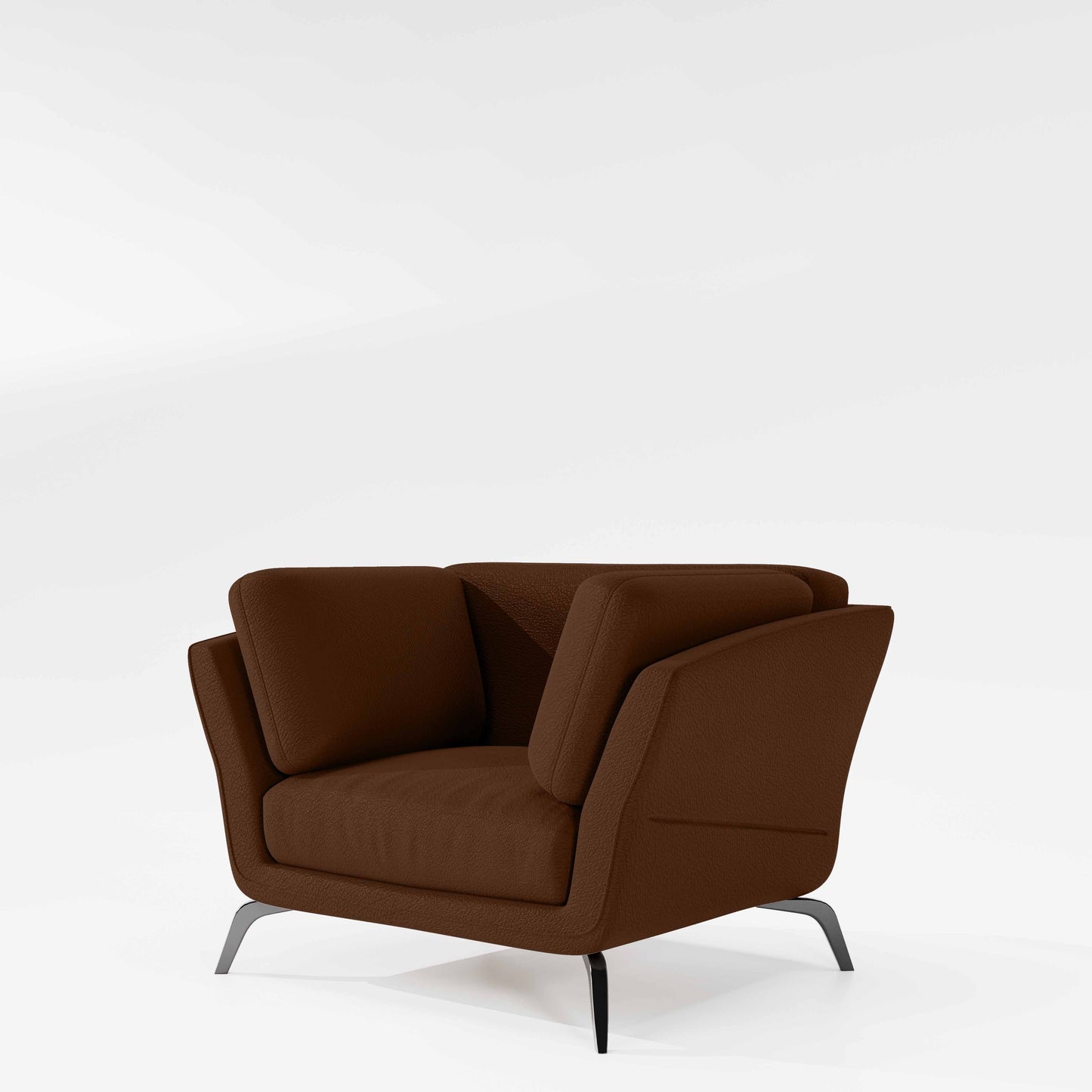 Symphony 1 Seater Suede fabric - Cappuccino
