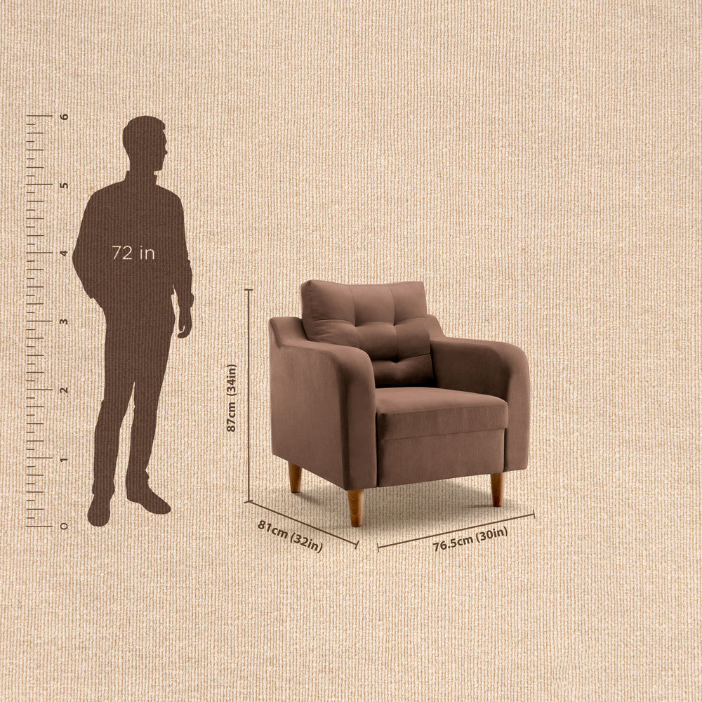 ease|plus|brown|fabric|1|seater|sofa