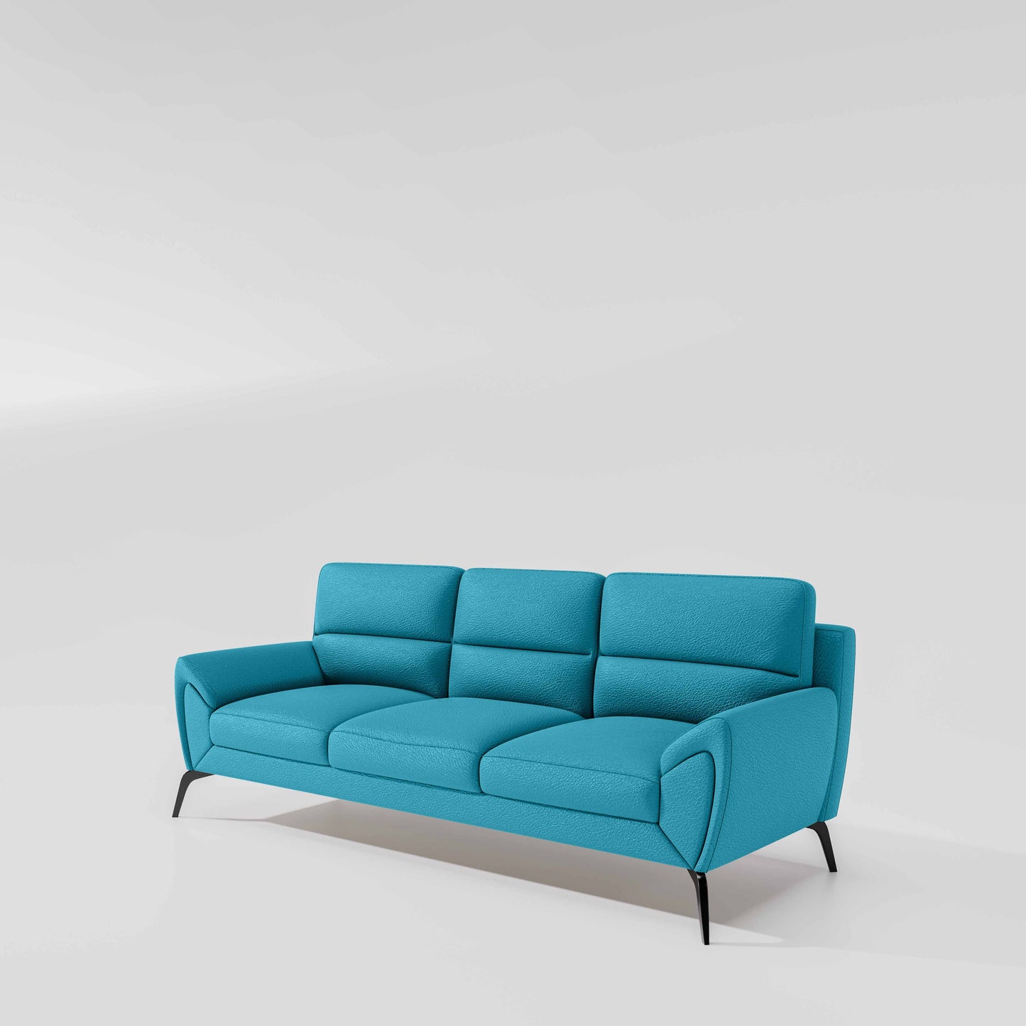 Octave 3 Seater Suede Fabric - Celestial blue