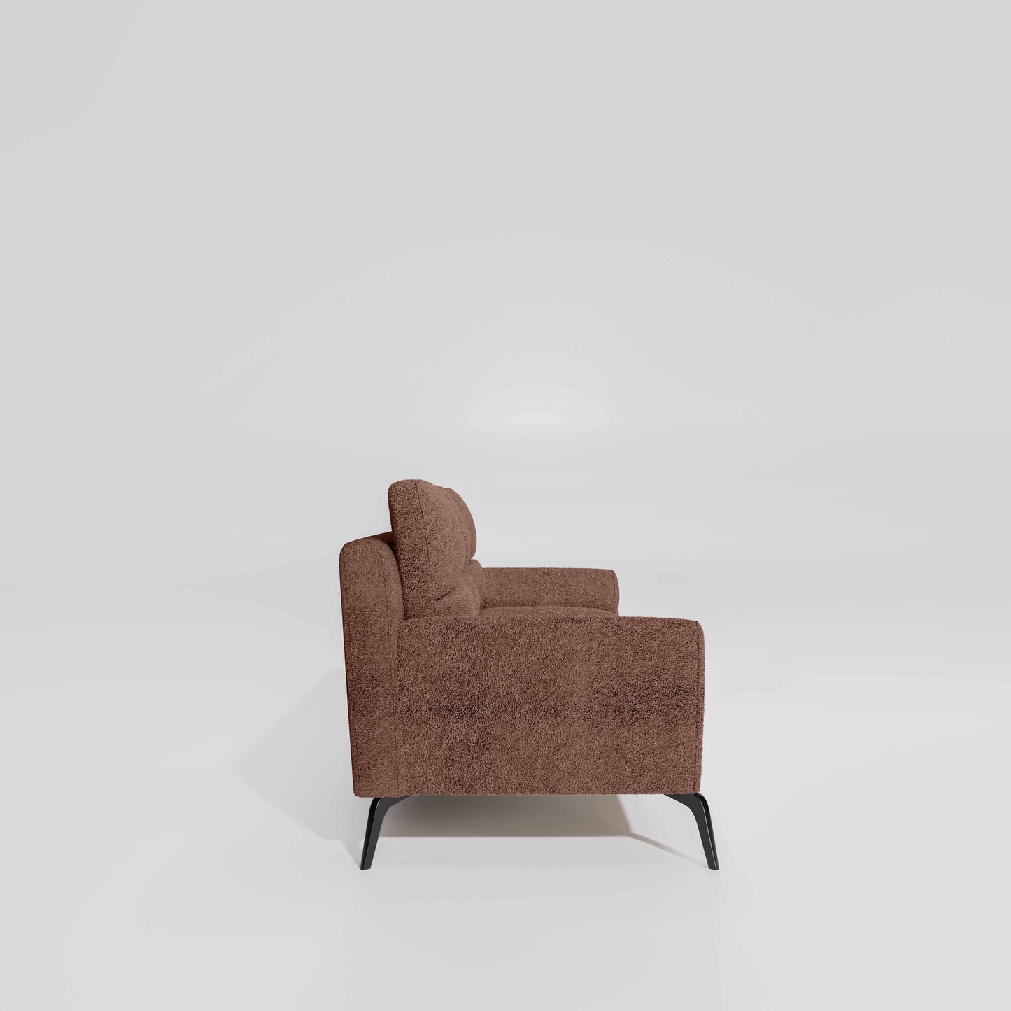 Octave 3 Seater Boucle Fabric - Dusty rose