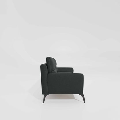 Octave 3 Seater Suede Fabric - Steel grey