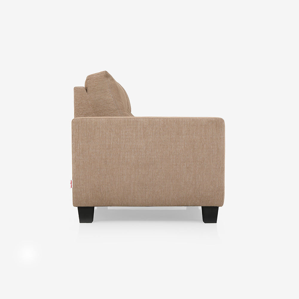Ease Brown Fabric 2 Seater Sofa
