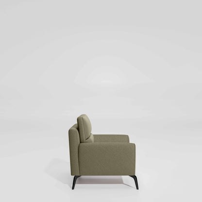 Octave 1 Seater Seater-Suede fabric - Almond milk