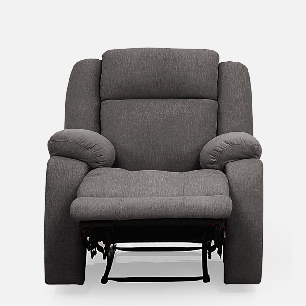 Avalon Motorized Electric Powered Grey Fabric Recliner