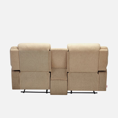 Avalon Twin Beige Fabric Recliner 2 Seater