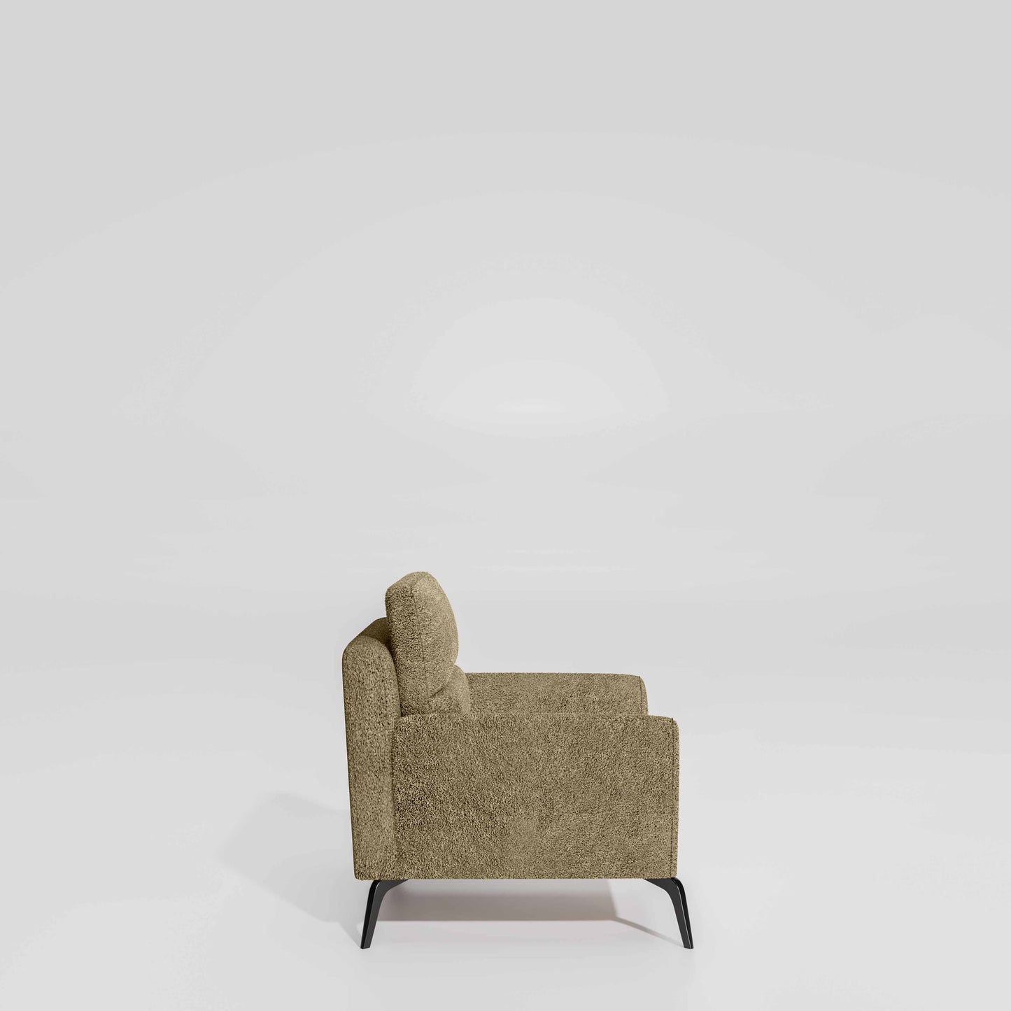 Octave 1 Seater Seater-Boucle Fabric - Irish cream