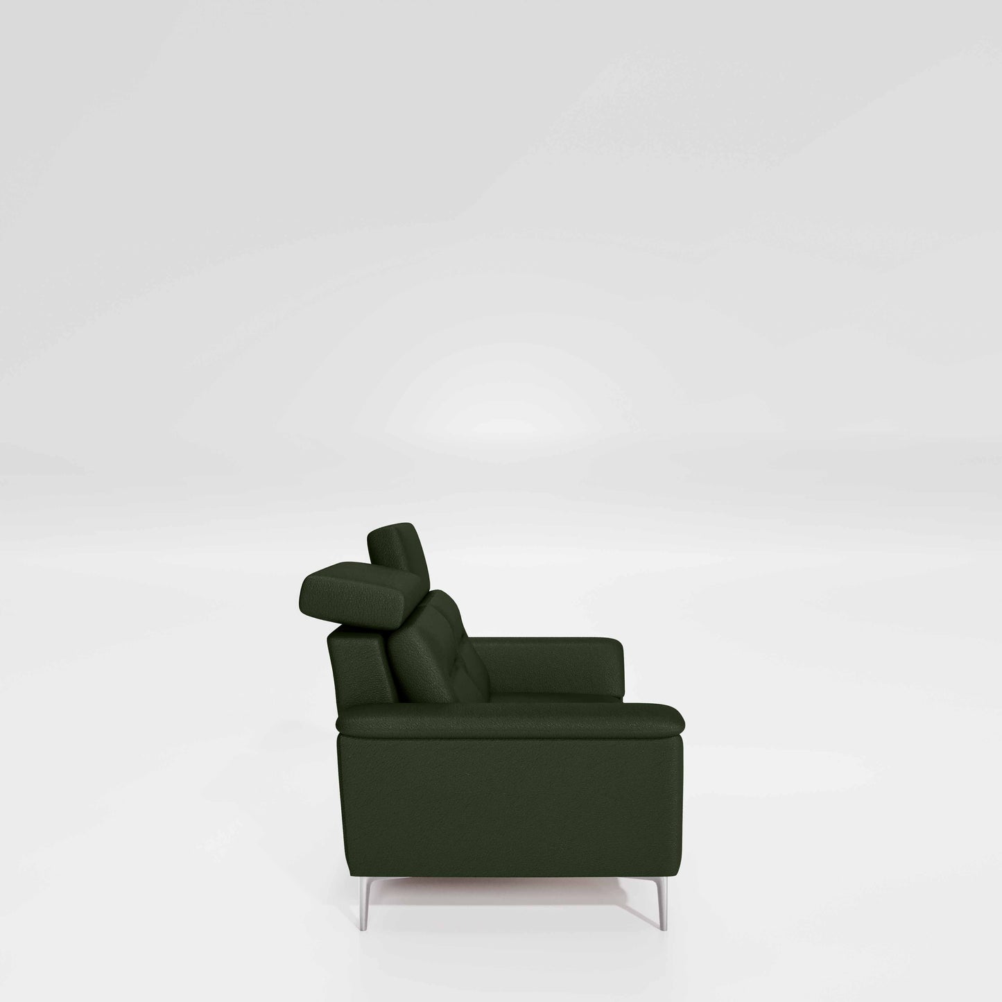 Cresendo 2 Seater Leatherette fabric - Black Forest