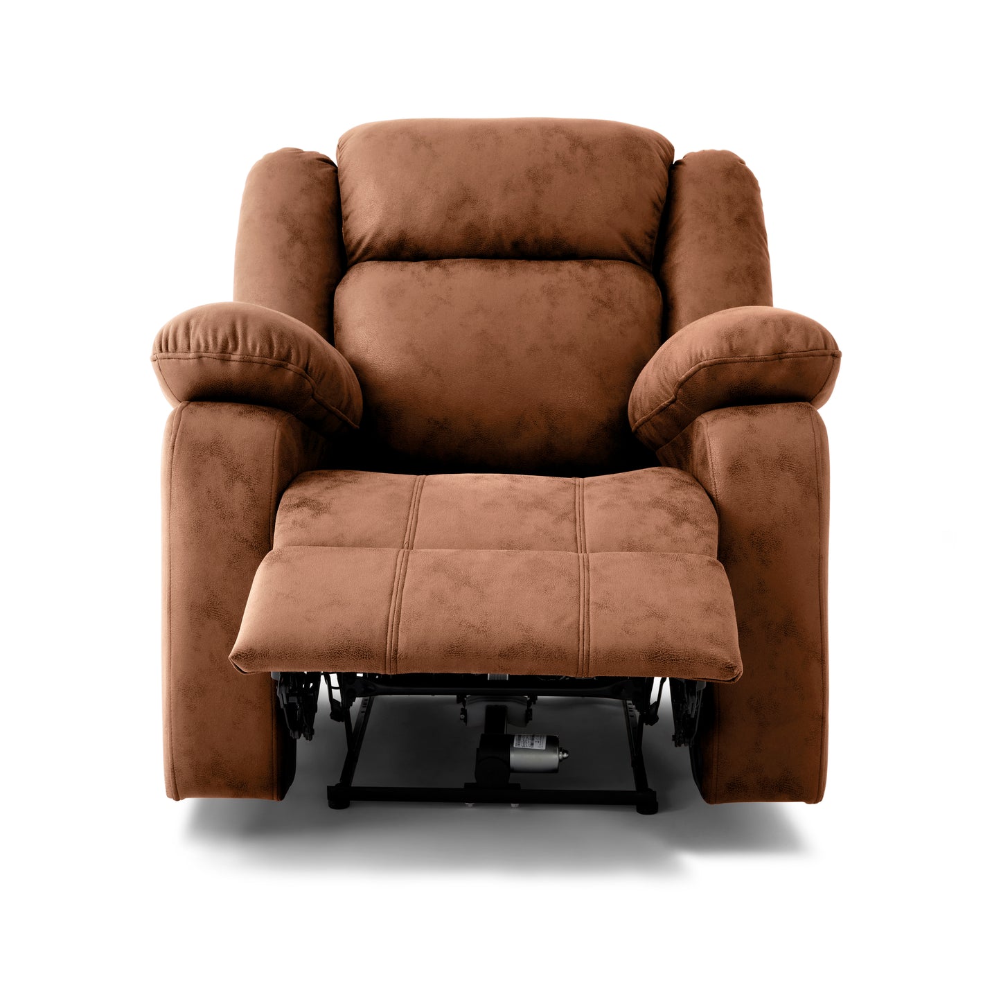 Avalon Motorized Electric Powered Desert Orange Suede Recliner