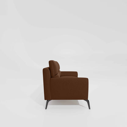 Octave 3 Seater Suede Fabric - Cappuccino