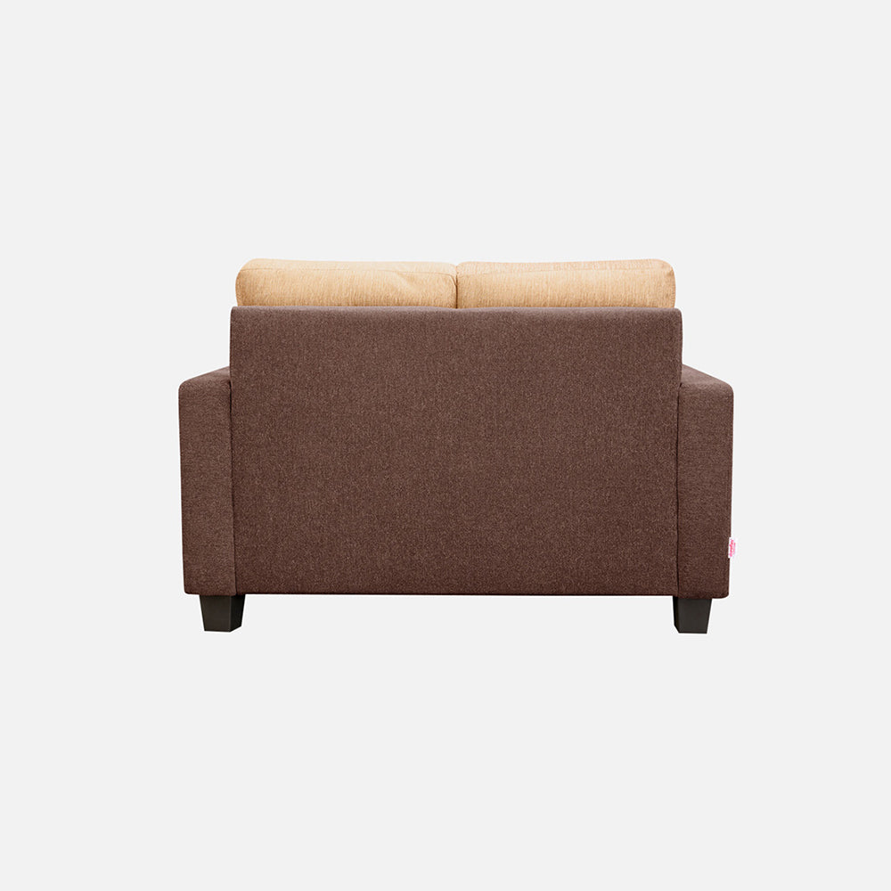 Ease Sand Brown Fabric 2 Seater Sofa