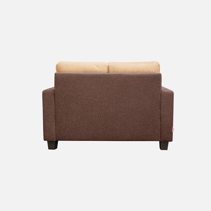 Ease Sand Brown Fabric 2 Seater Sofa