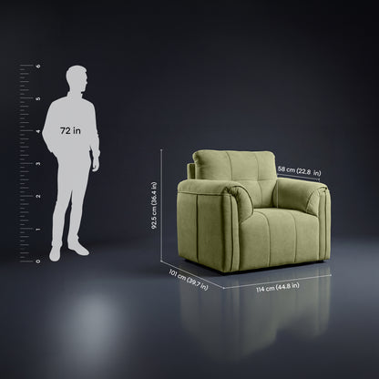 cocoon-olive-green-fabric-1-seater-sofa