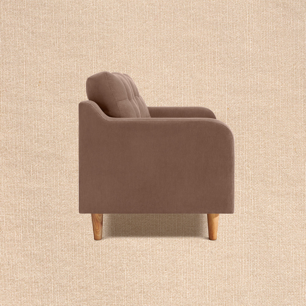 Ease Plus Brown Fabric 2 seater sofa