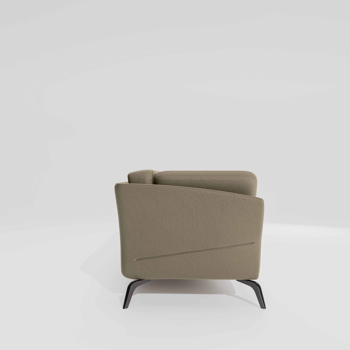 Symphony 3 Seater Suede fabric - Almond milk