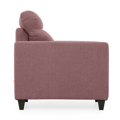 Zivo Plus Dusky Pink Fabric 1 seater Sofa