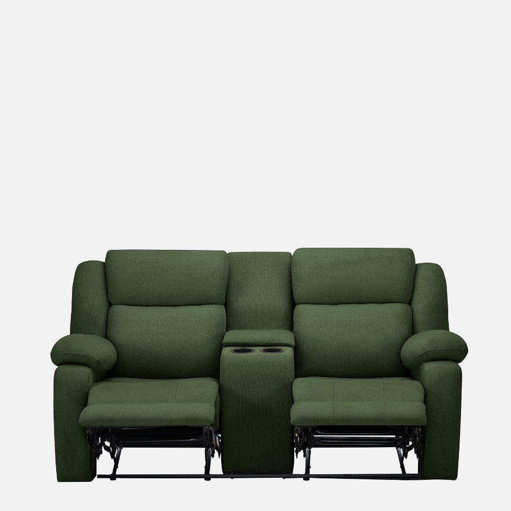 Avalon E Twin Motorized Recliner |  2 seater | Sap Green |  Duroflex Furniture
