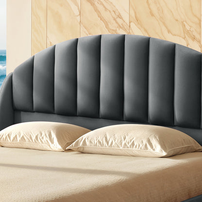 Wave Plus Adjustable Bed Celeste Upholstered Bed (Grey)+ Wave Kinect Reva Mattress 8"(20.3cm)