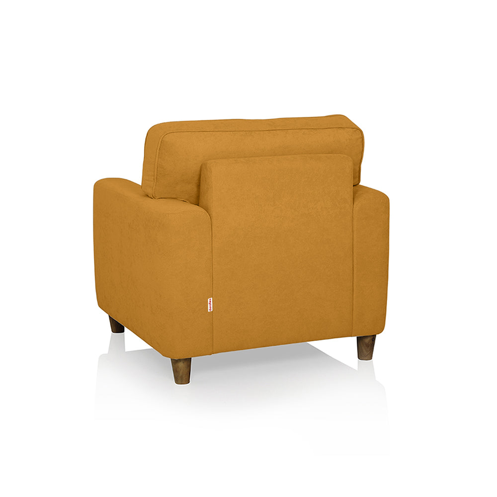 Utopia Fabric Sofa | 1 seater | Yellow |  Duroflex Furniture
