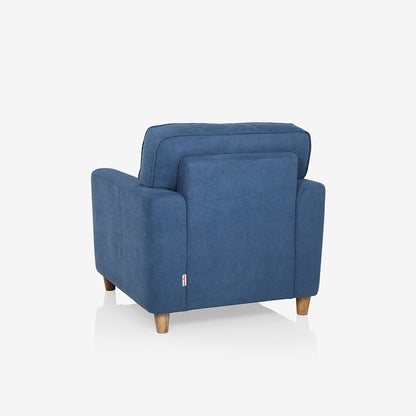 Utopia Blue Fabric 1 seater sofa