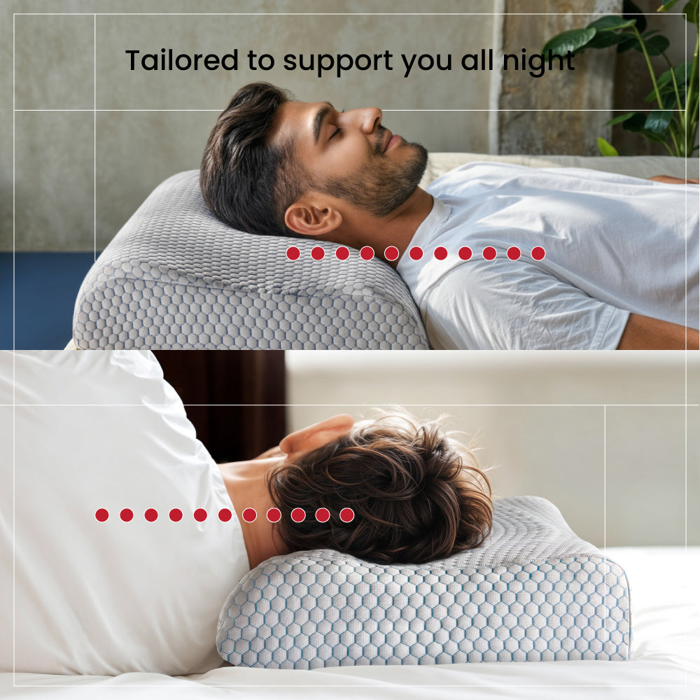 Dual Support Pillow (23 x 14 x 4 Inch) (58.4 x 35.5 x 10.1cm)