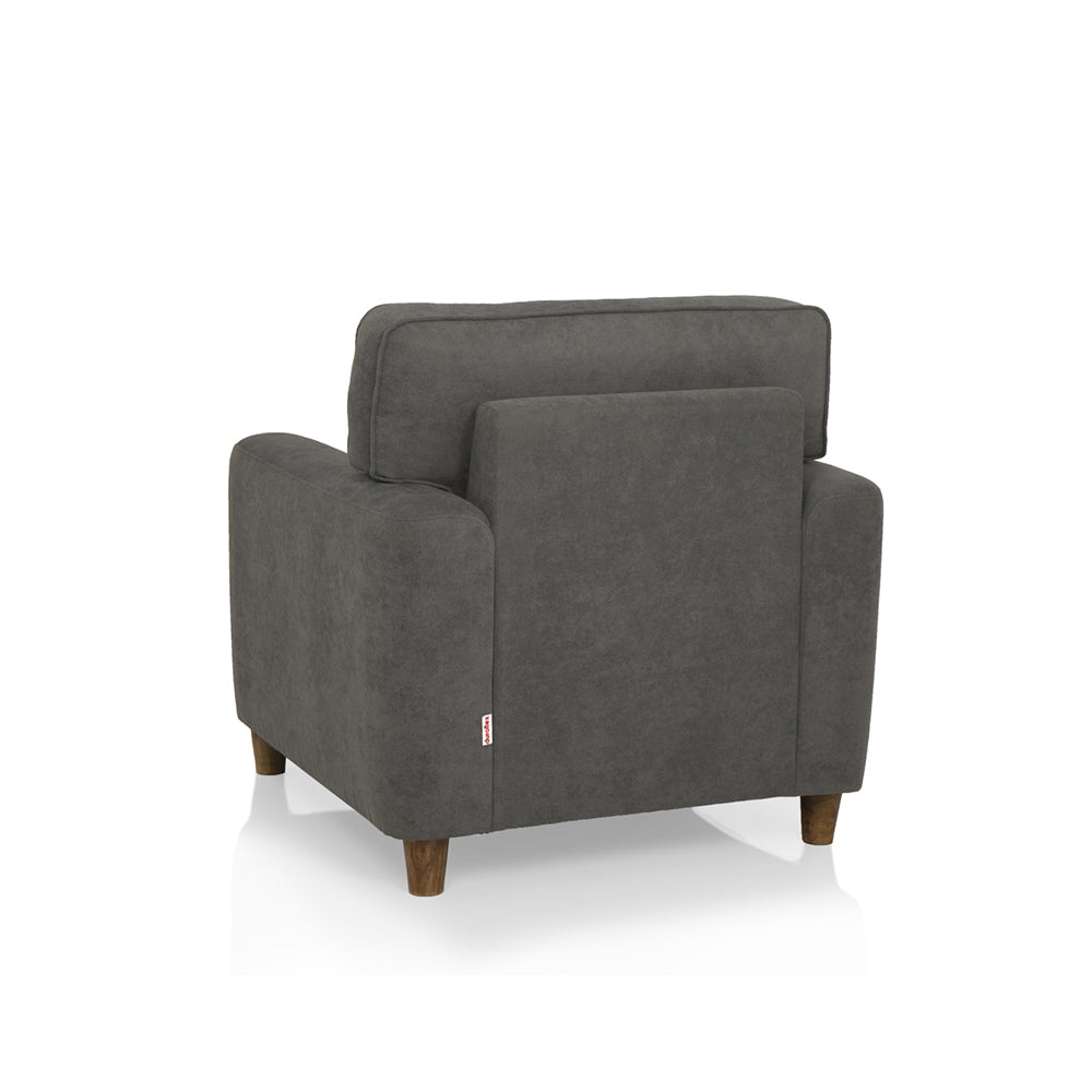 Utopia Fabric Sofa | 1 seater | Grey |  Duroflex Furniture
