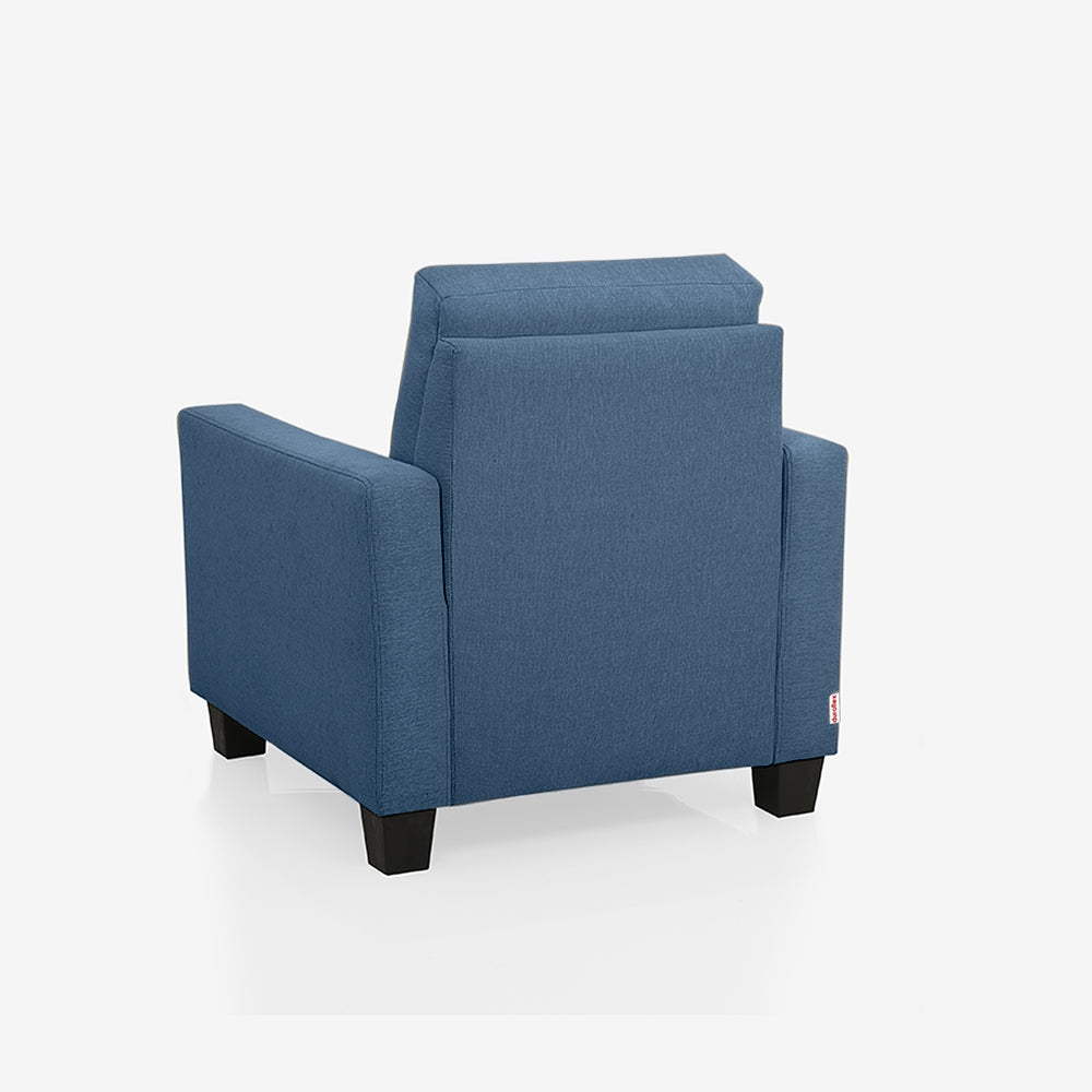 Ease Fabric Sofa | 1 seater | blue |  Duroflex Furniture
