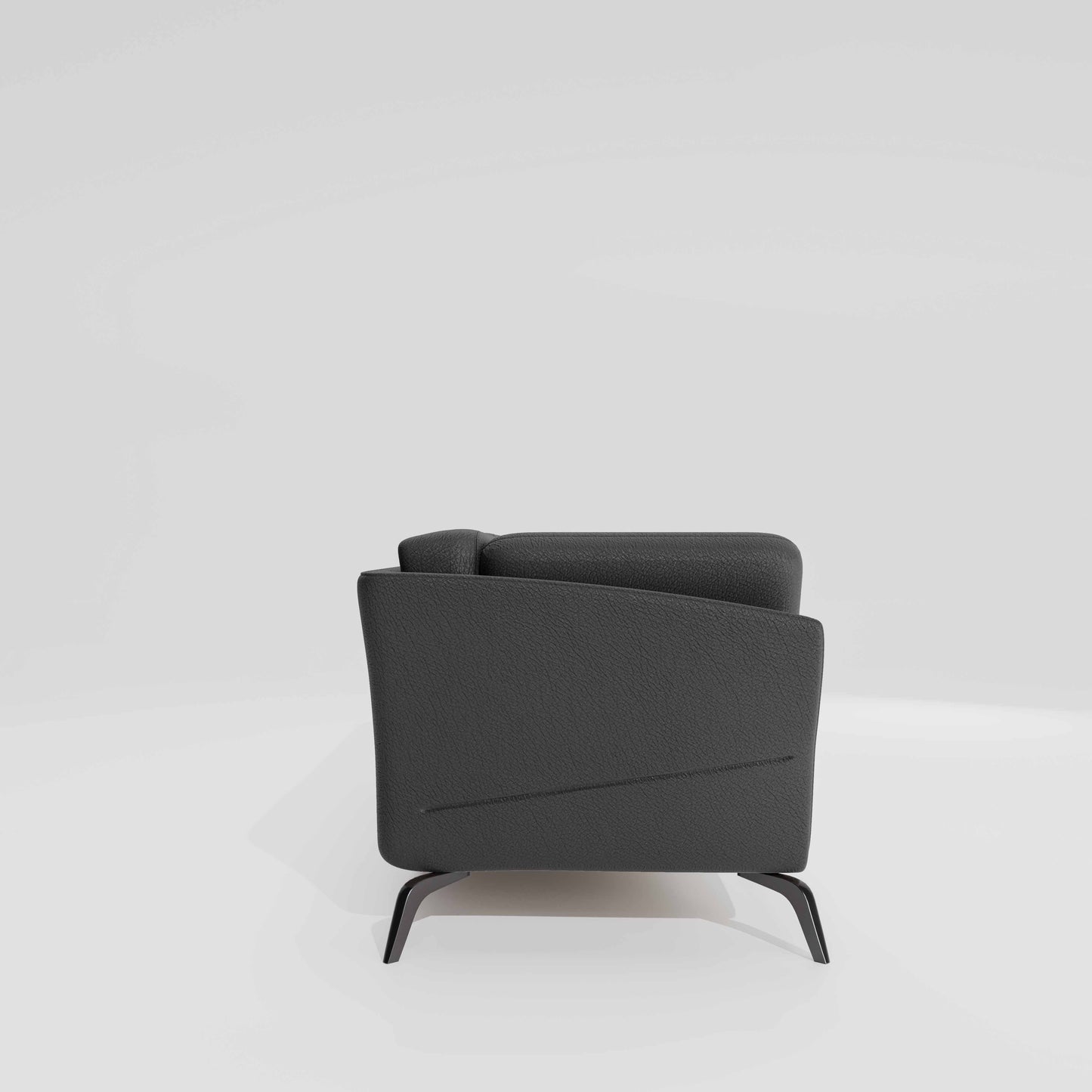Symphony 2 Seater Suede fabric - Steel grey