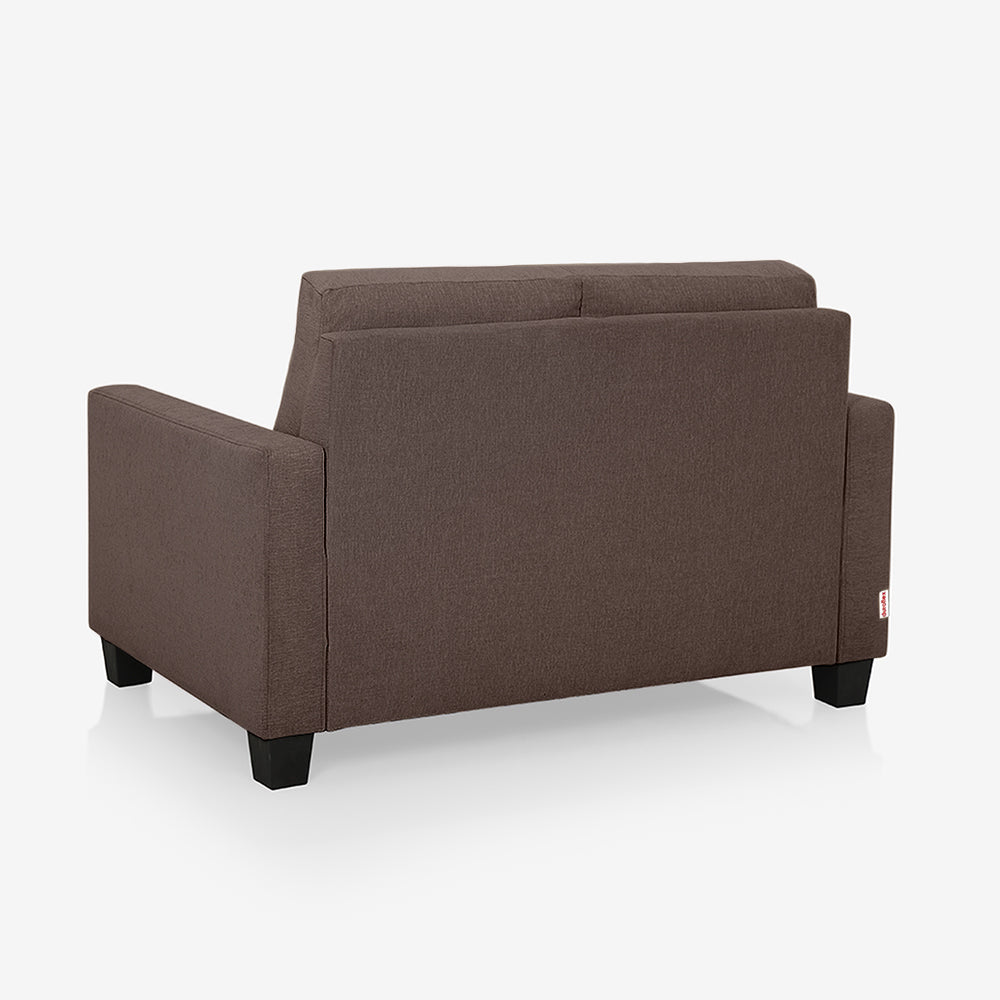 Ease Saddle Brown Fabric 2 Seater Sofa