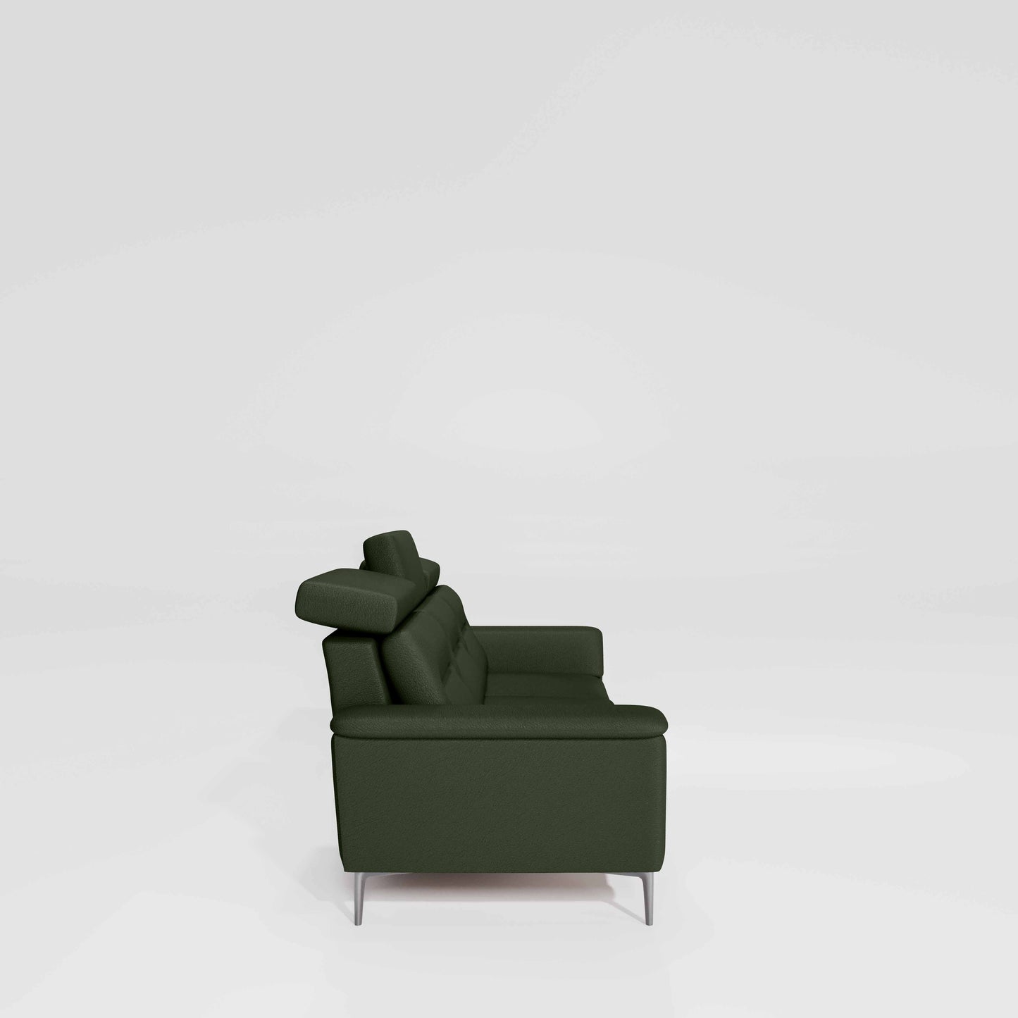 Cresendo 3 Seater Leatherette fabric - Black Forest