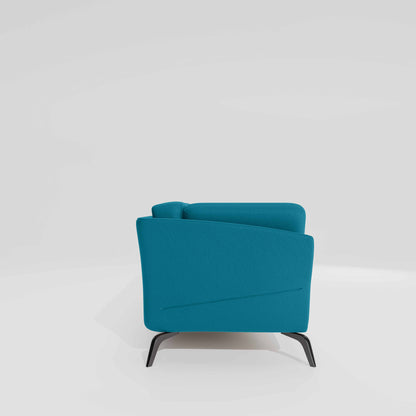 Symphony 2 Seater Suede fabric - Celestial blue