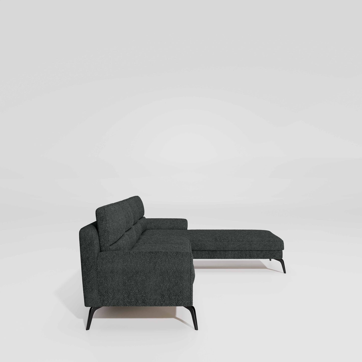 Octave 3 Seater with Lounger Boucle Fabric - Sedona Sage