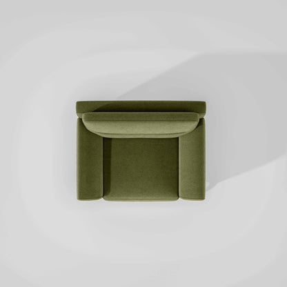 Octave 1 Seater Seater-Water & Stain Repellent Fabric - Sage green