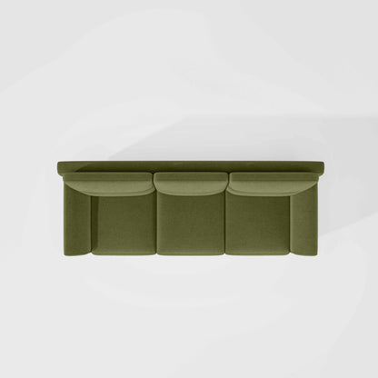 Octave 3 Seater Water & Stain Repellent Fabric - Sage green