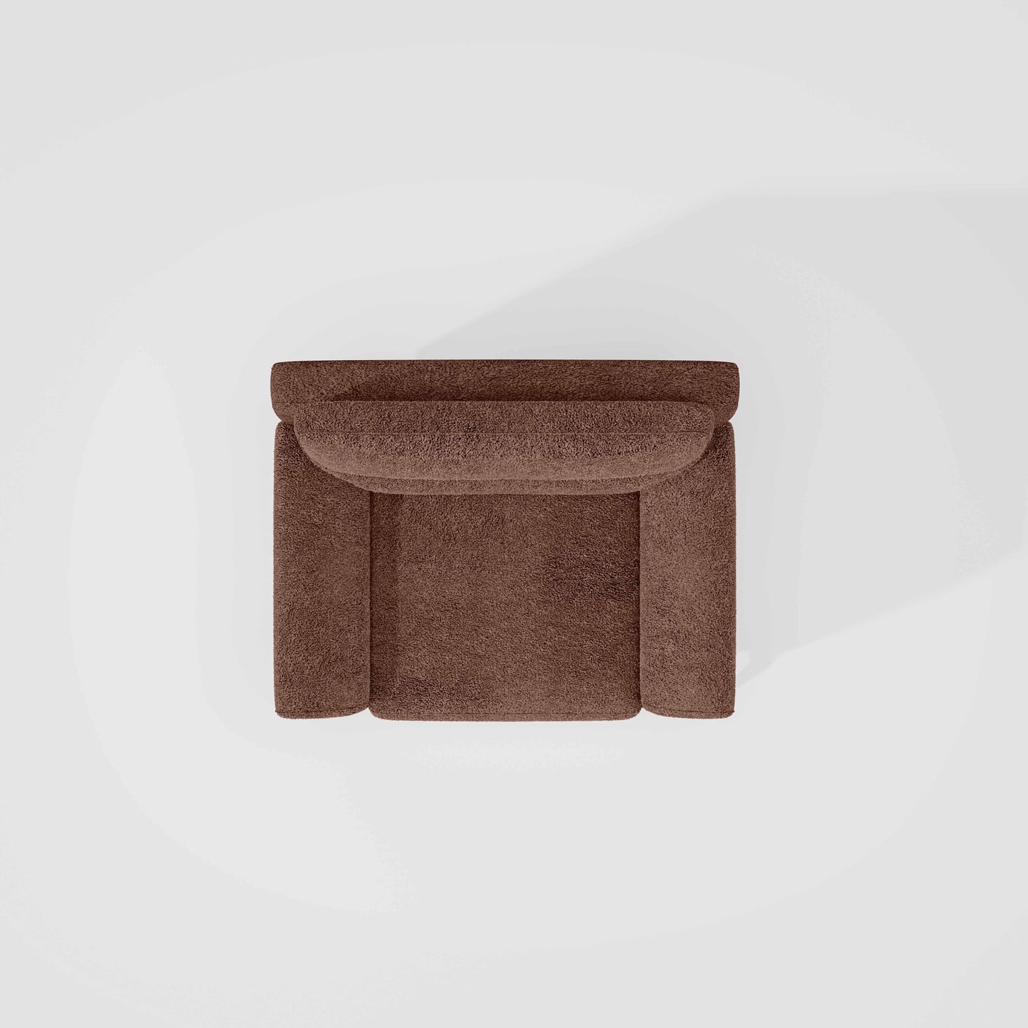 Octave 1 Seater Seater-Boucle Fabric - Dusty rose