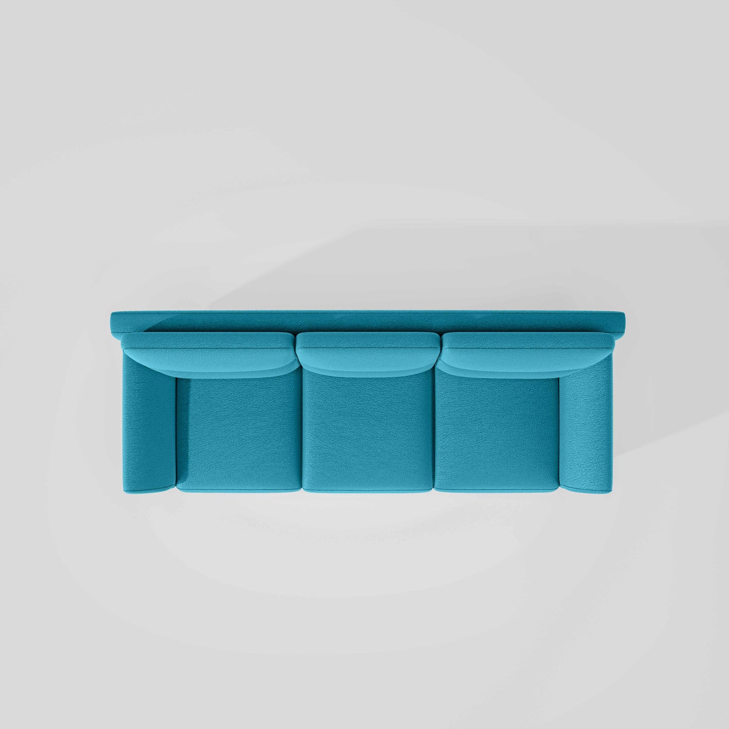 Octave 3 Seater Suede Fabric - Celestial blue