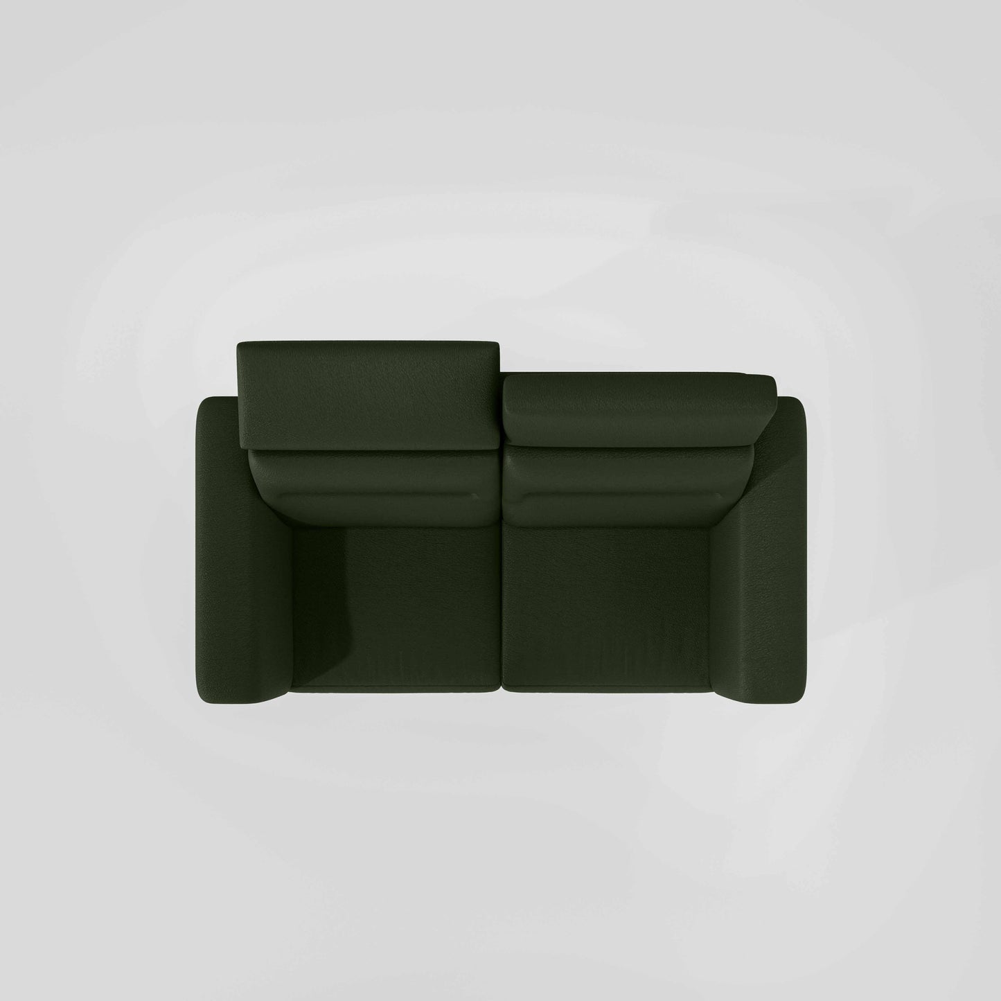 Cresendo 2 Seater Leatherette fabric - Black Forest