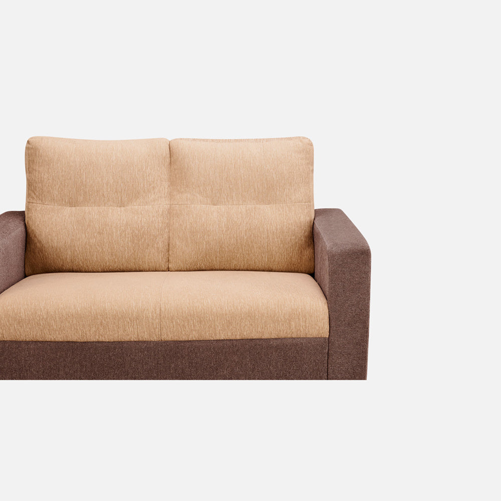 Ease Sand Brown Fabric 2 Seater Sofa