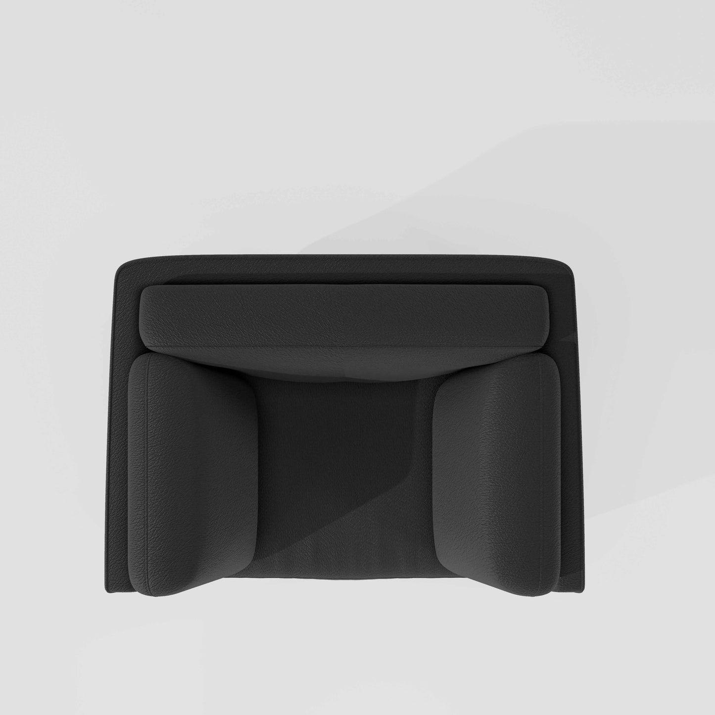 Symphony 1 Seater Suede fabric - Steel Grey
