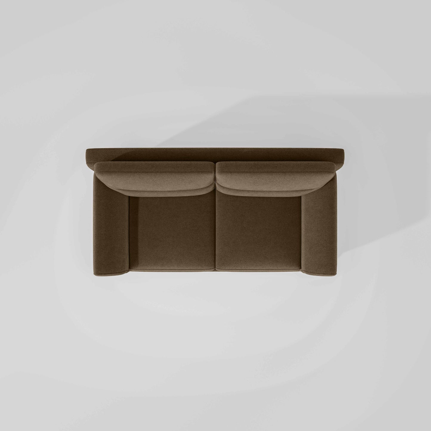 Octave 2 Seater Water & Stain Repellent Fabric - Dark earth