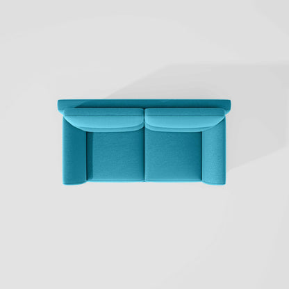 Octave 2 Seater Suede Fabric - Celestial blue