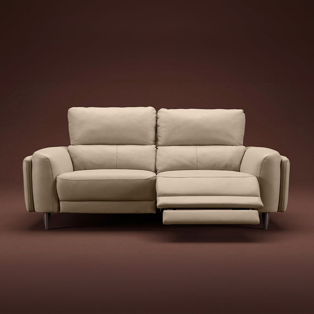 Rhapsody mov.E Beige Leatherette 3 Seater Sofa