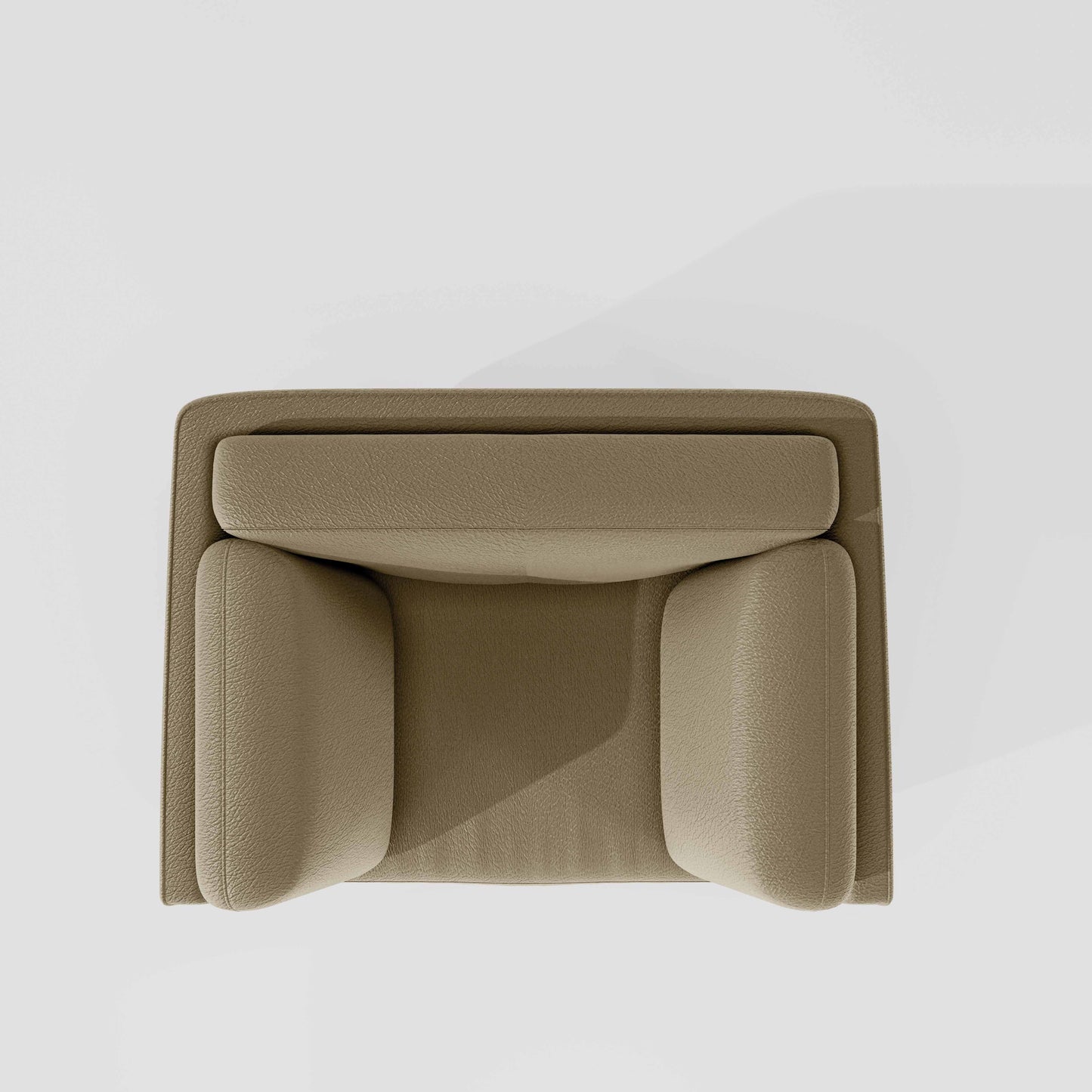 Symphony 1 Seater Suede fabric - Almond Milk