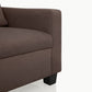Ease Saddle Brown Fabric 2 Seater Sofa
