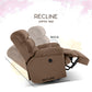 Avalon Posture Pro Rocking & Rotating Single Seater Fabric Recliner, Brown, Motorized