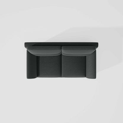 Octave 2 Seater Suede Fabric - Steel grey